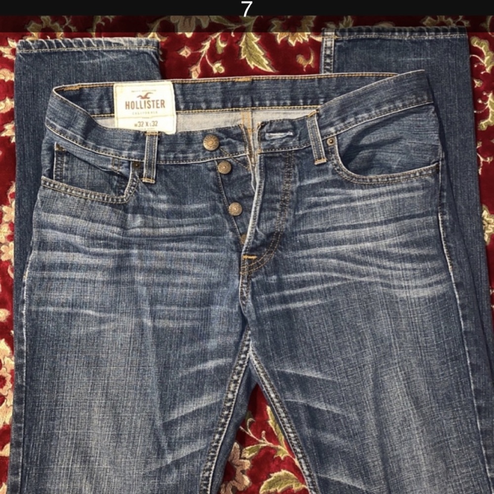 Men Hollister Button Fly jeans 👖😎